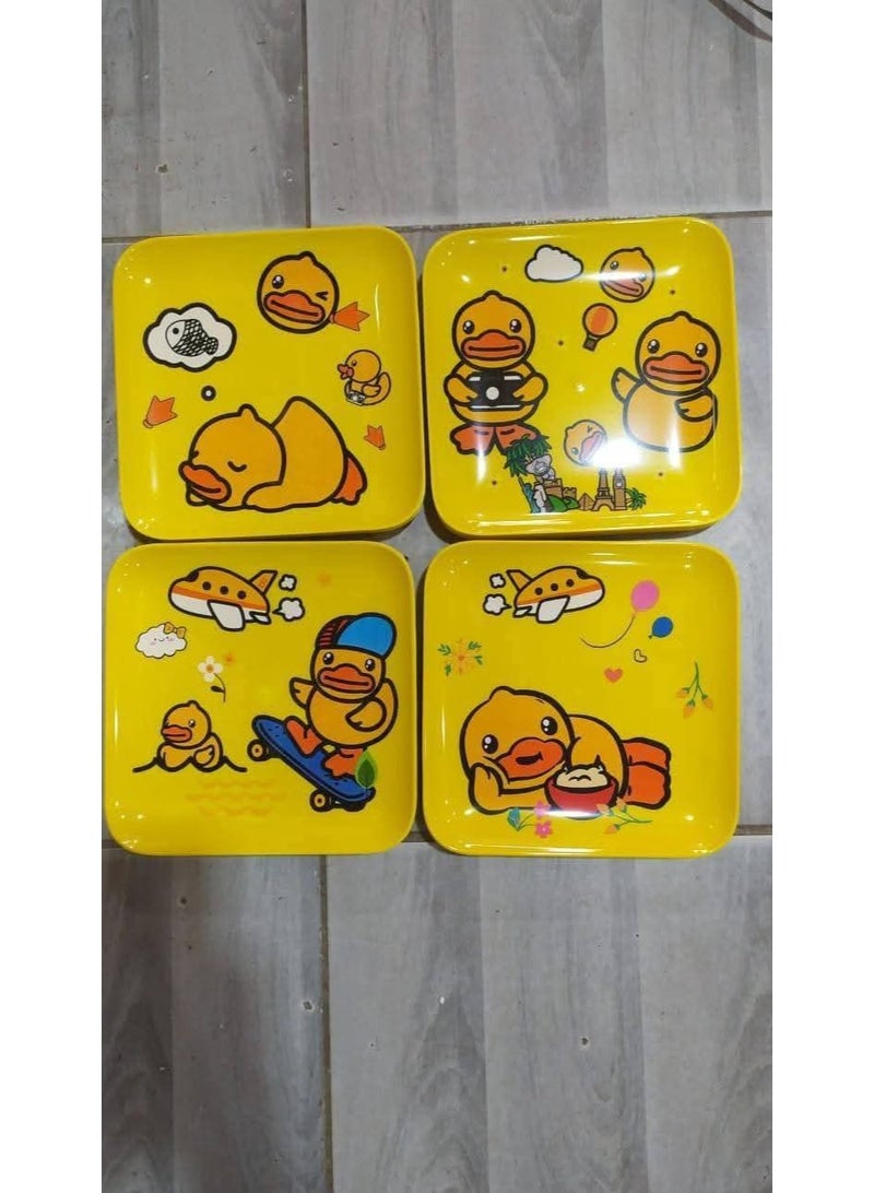 Donald Duck Kids Plate Set – BPA-Free, Safe Plastic with Cute Cartoon Design  Rg  - Image 3