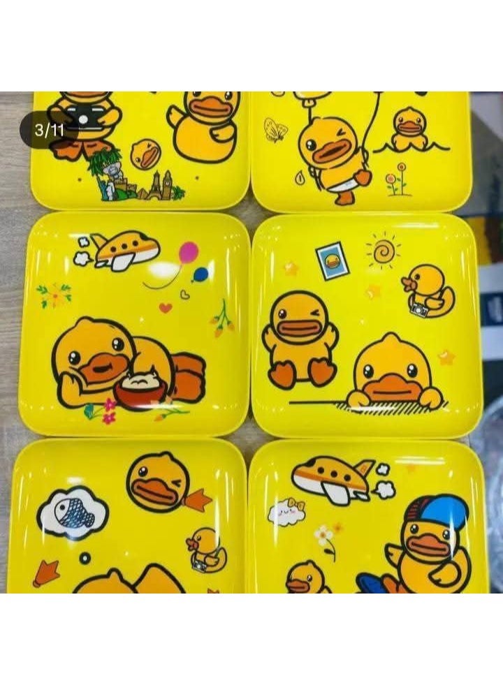 Donald Duck Kids Plate Set – BPA-Free, Safe Plastic with Cute Cartoon Design  Rg  - Image 1
