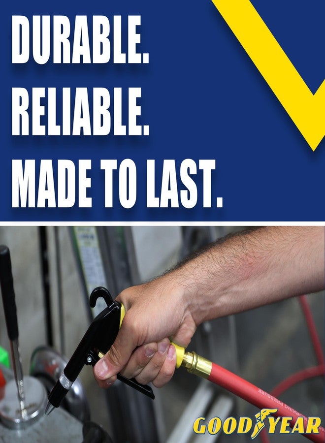 GoodYear 6' x 3/8" Lead-In Rubber Air Hose,Red - Image 2