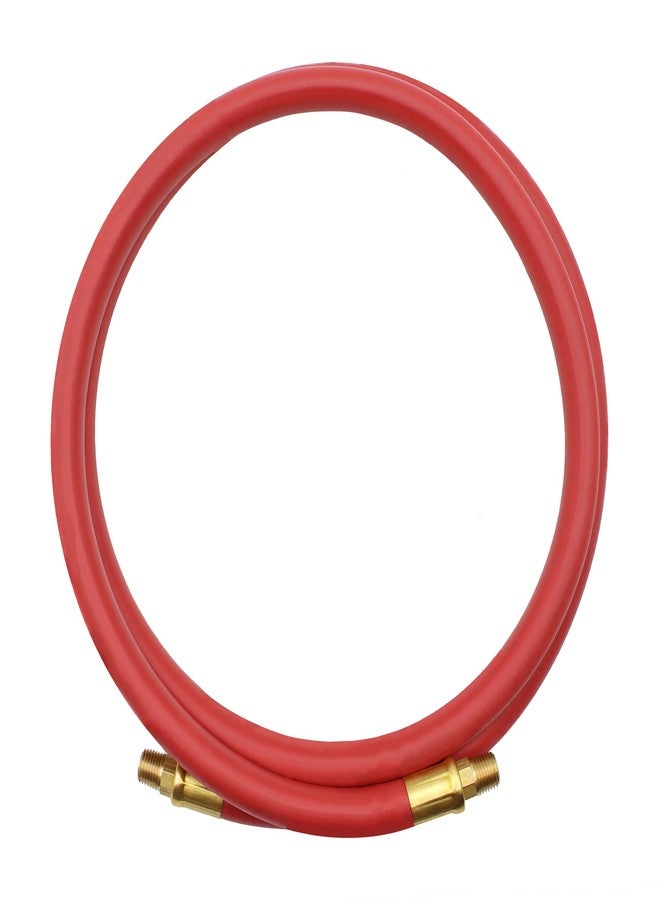 GoodYear 6' x 3/8" Lead-In Rubber Air Hose,Red - Image 1