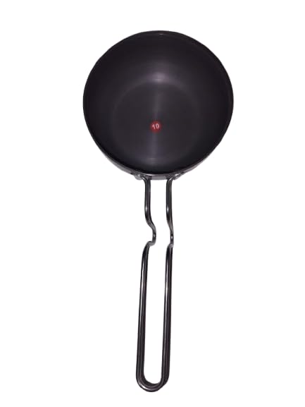 Non - Stick Tadka Pan with Handle | Flame Safe | Gas Stove Safe -1PC Black.  - Image 1