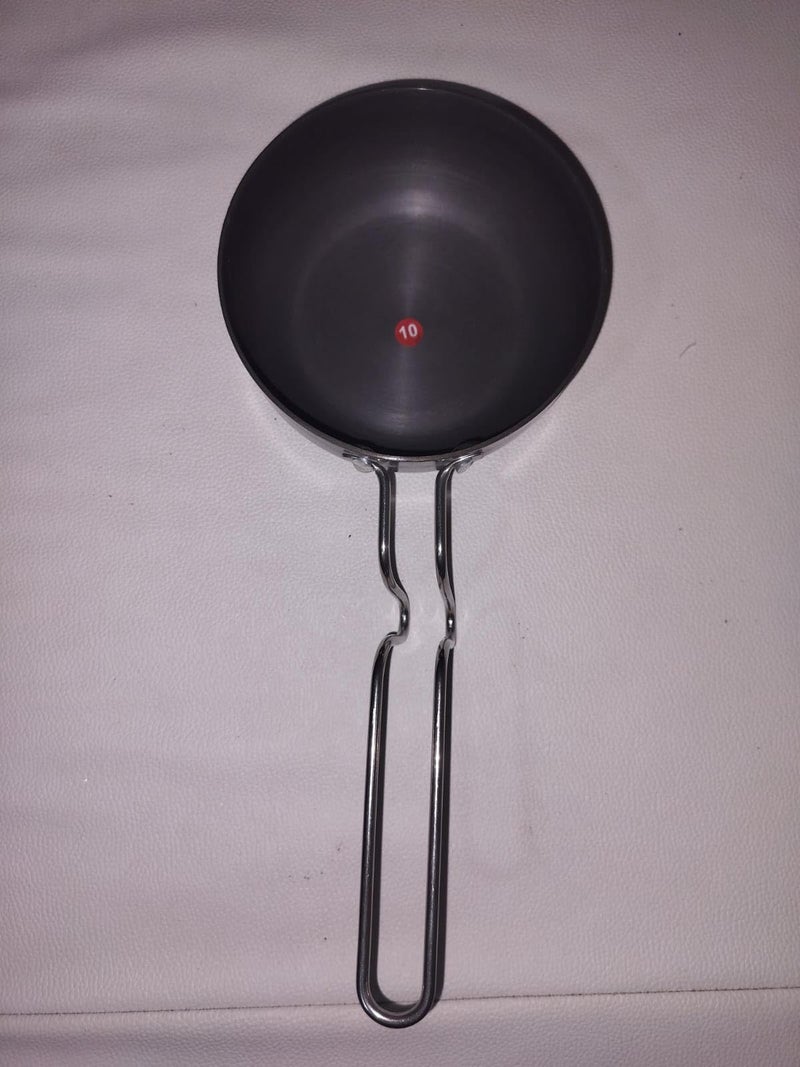 Non - Stick Tadka Pan with Handle | Flame Safe | Gas Stove Safe -1PC Black.  - Image 2