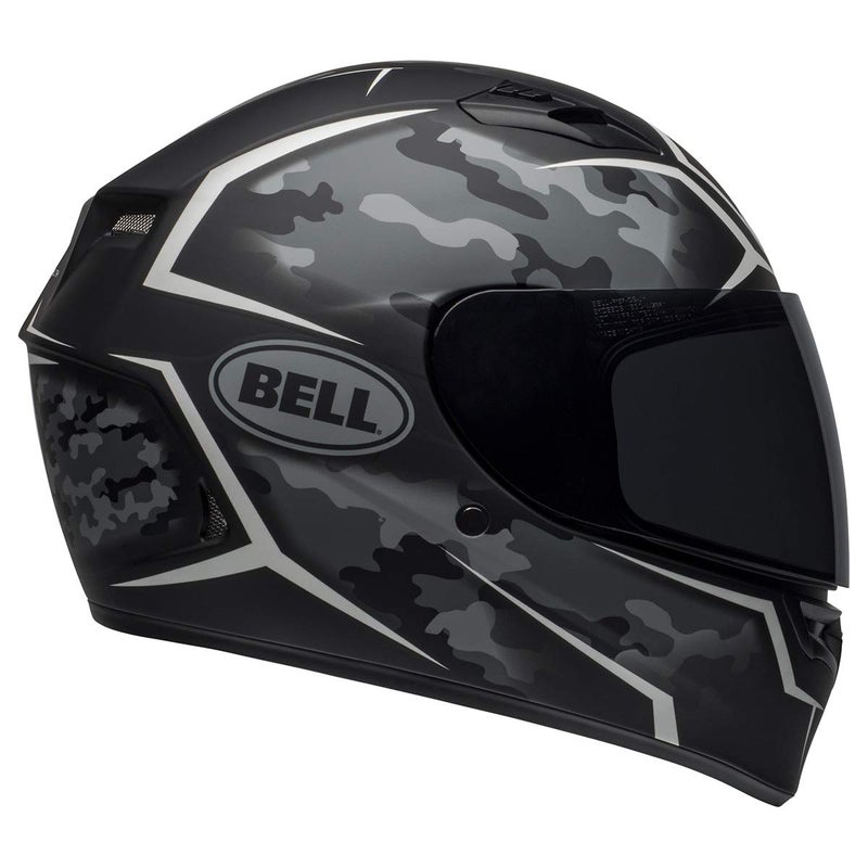 Bell Qualifier FullFace Motorcycle Helmet Stealth Camo Matte Black White Small