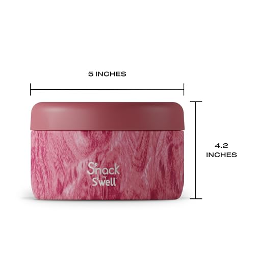 S'well حاوية طعام من ستينلس ستيل S'well S'nack، 10 أونص، روز أربور، أطباق معزولة مزدوجة الطبقة، خالية من BPA - Image 4