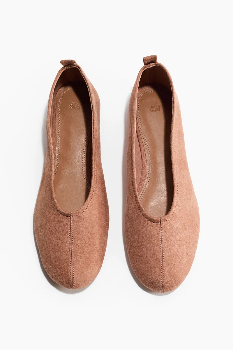 H&M Napped ballet pumps