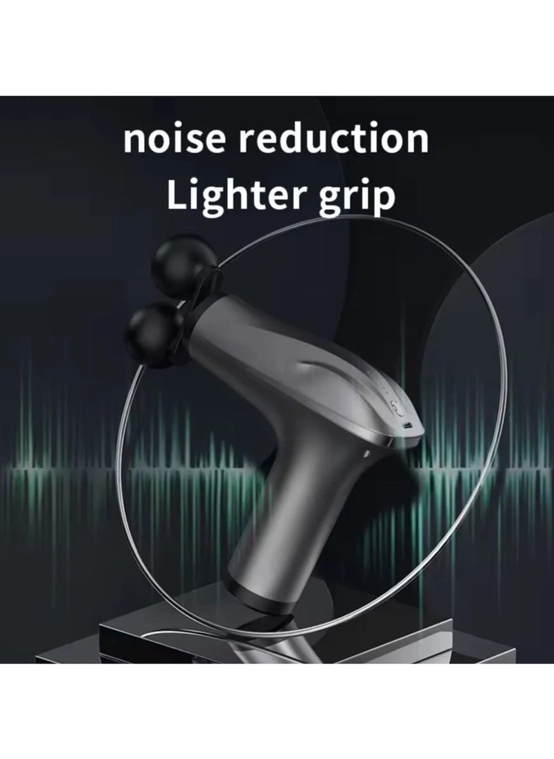Generic Electric Massager Gun With Double Head Deep Tissue Professional Muscle Percussion Massage Gun For Shoulder Leg Back And Body Pain Relief  - Image 2