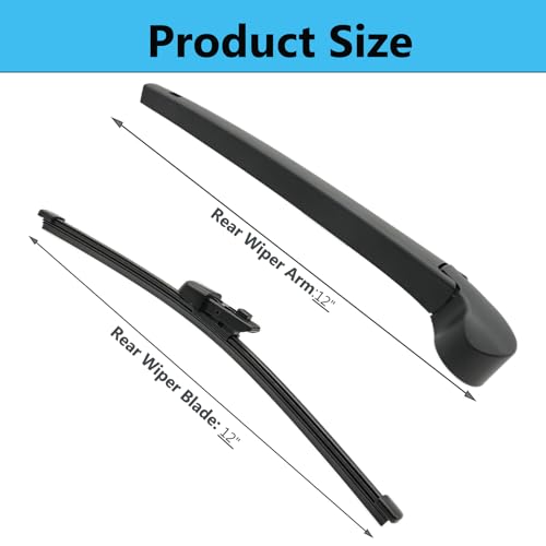 DAZOM Rear Wiper Blade Arm Set Replacement for Volkswagen Atlas 2018-2023 Back Glass Wipers, Factory OE Style Rear Windshield Wiper Arm & Wiper Blade 3CN-955-707-03C - Image 5