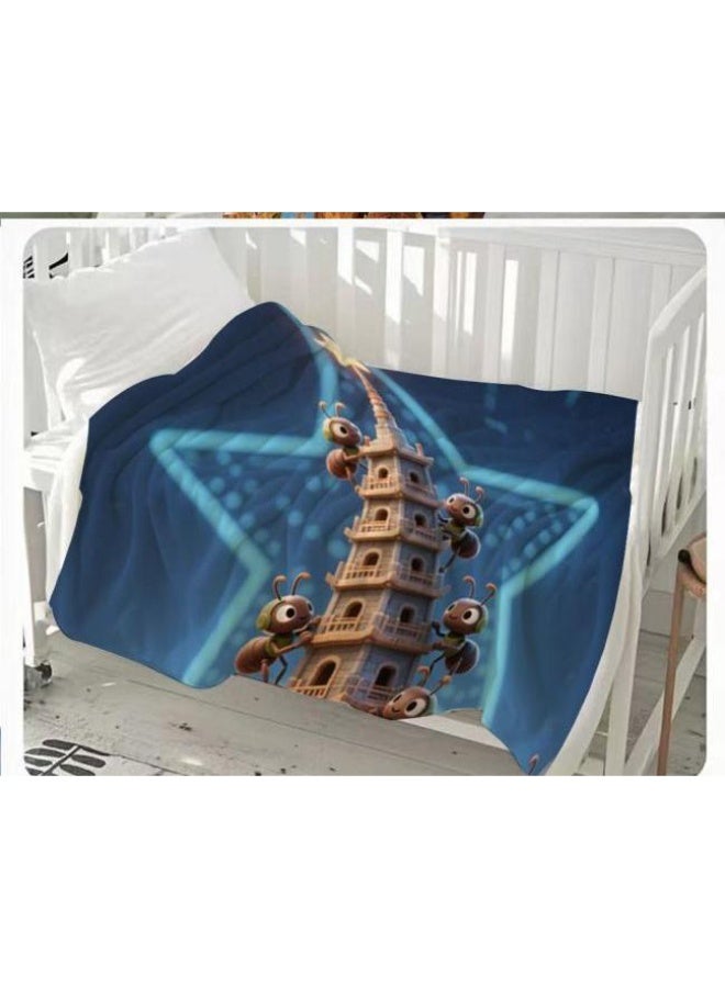 general Flannel thin blanket (warm and comfortable, suitable for sleep, gaming, dust removal and sandproof) 150cm*200cm - 1045 - Image 3