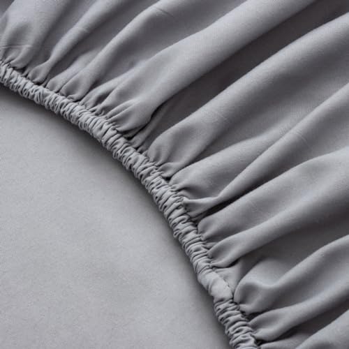 NTBED 4 Pieces Construction Toddler Bedding Set for Baby Boys,Tree Truck Vehicles Excavator Cars Printed, Includes Comforter, Flat Sheet, Fitted Sheet and Pillowcase,Light Grey - Image 5