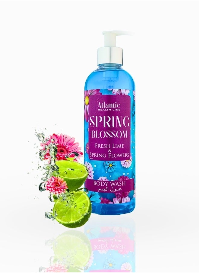 Atlantic - Atlantic Spring Fever Fresh Lime and Spring Flowers Body Wash 500ml - Image 1