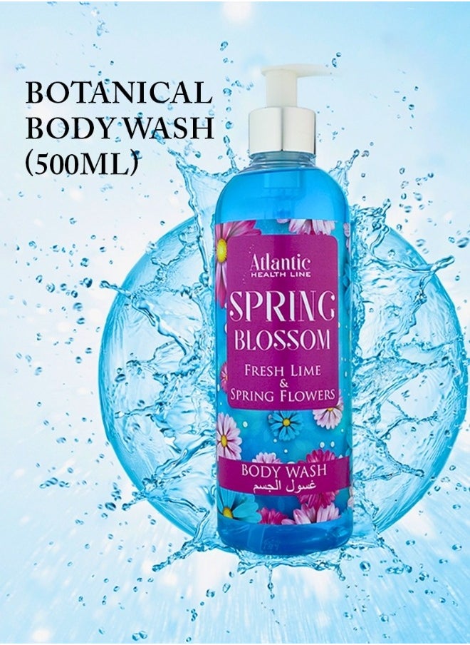 Atlantic - Atlantic Spring Fever Fresh Lime and Spring Flowers Body Wash 500ml - Image 1