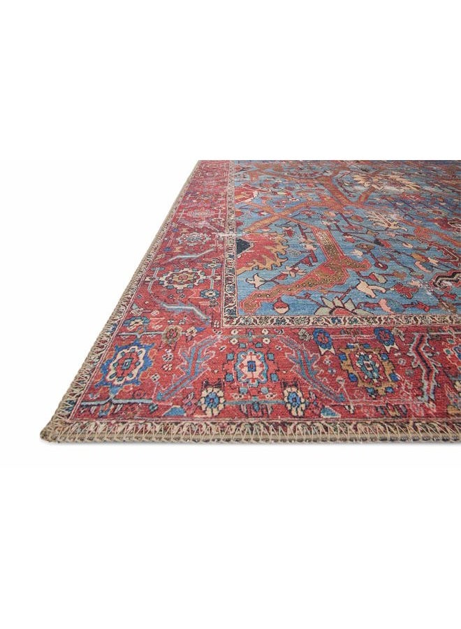 Loloi سجادة منطقة II لورين زرقاء/حمراء 7'-6" x 9'-6" - Image 2
