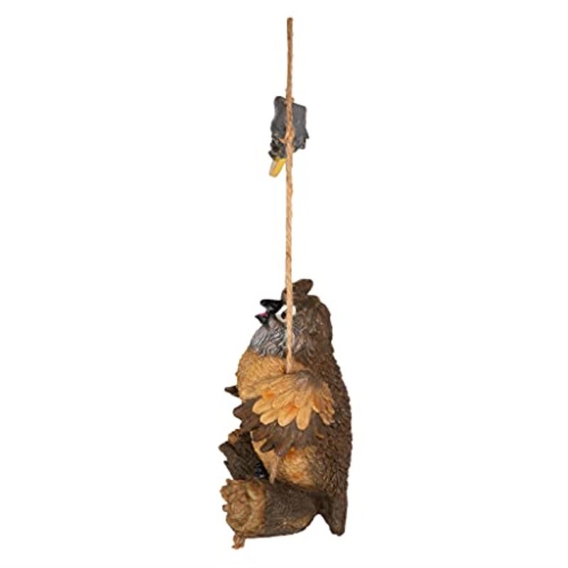 Design Toscano Howie The Hoot Owl Swinging Sculpture - Image 3