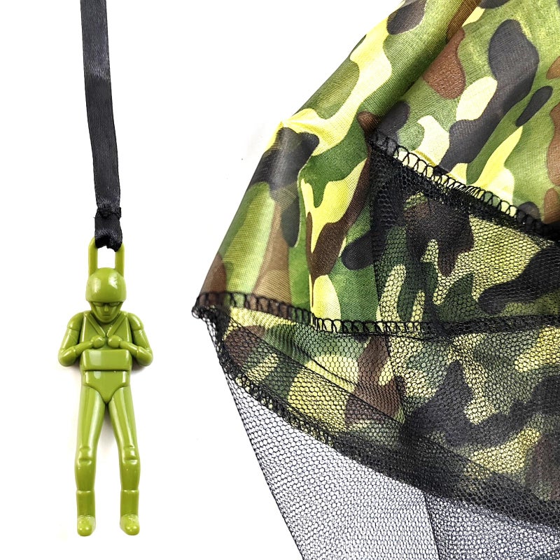 ROYHOO 6PCS Army Camo Parachute Toys Hand Throwing Kids Outdoor Games Toys ï¼ŒArmy Men Action Figures Tangle Free Throwing Toy Parachute Outside Gifts for Kids Ages 3-16 - Image 4