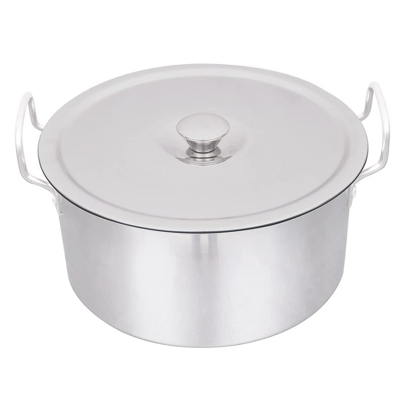 SHIV HOME WORLD Aluminium Patila/Bhagona/Tapeli/Handi/Pot with LID Size-4  - Image 2