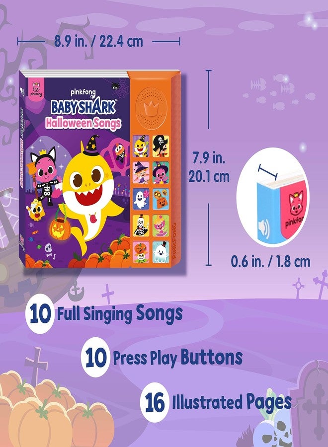 Pinkfong Baby Shark Halloween Songs Sound Book | Children's Halloween Book | Interactive Learning Book for Toddlers 1-3 | Educational Musical Book | Baby Shark for Babies & Toddlers - Image 2