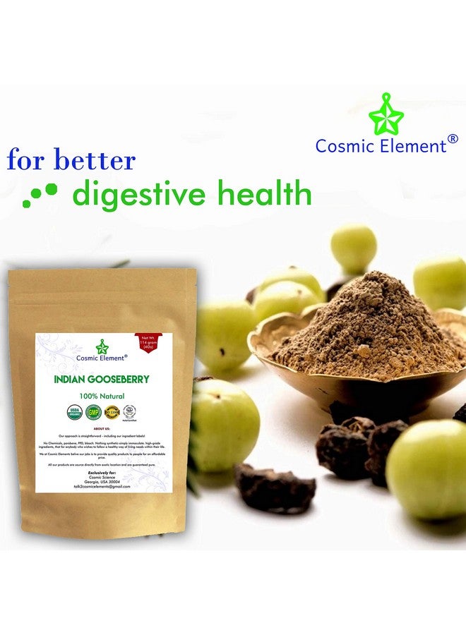 Cosmic Element 100% Pure Organic Amla Powder for Hair Growth - Rich in Vitamin C, Amalaki Powder for Skin Health & Eating - USDA Organic, Unrefined - 4 oz - Image 3