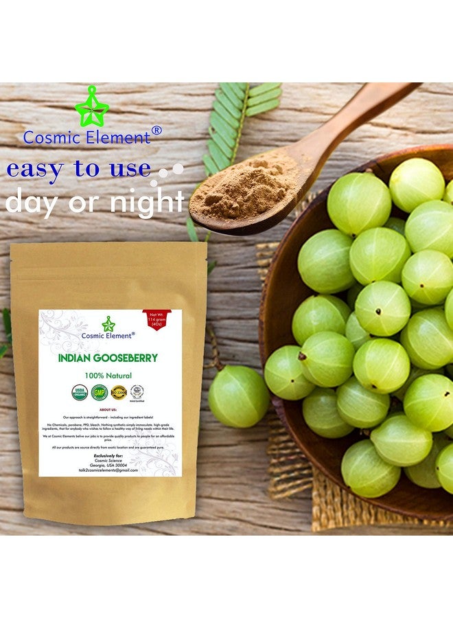 Cosmic Element 100% Pure Organic Amla Powder for Hair Growth - Rich in Vitamin C, Amalaki Powder for Skin Health & Eating - USDA Organic, Unrefined - 4 oz - Image 2