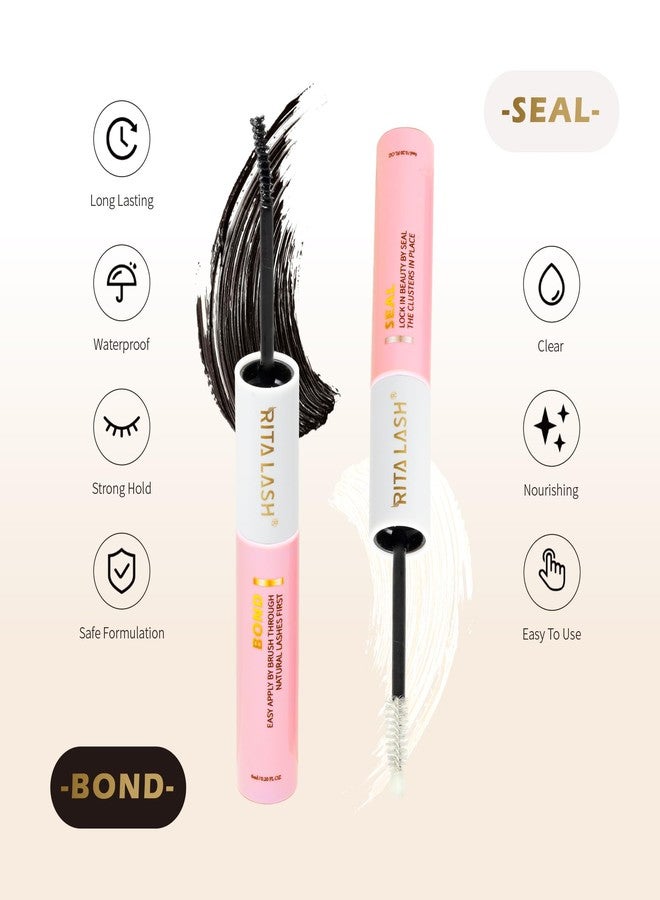 RITALASH Lash Bond and Seal Waterproof Lash Glue for Eyelash Clusters Long Lasting Eyelash Glue Lash Cluster Glue Lash Clusters Eyelash Extensions(12ML) - Image 2