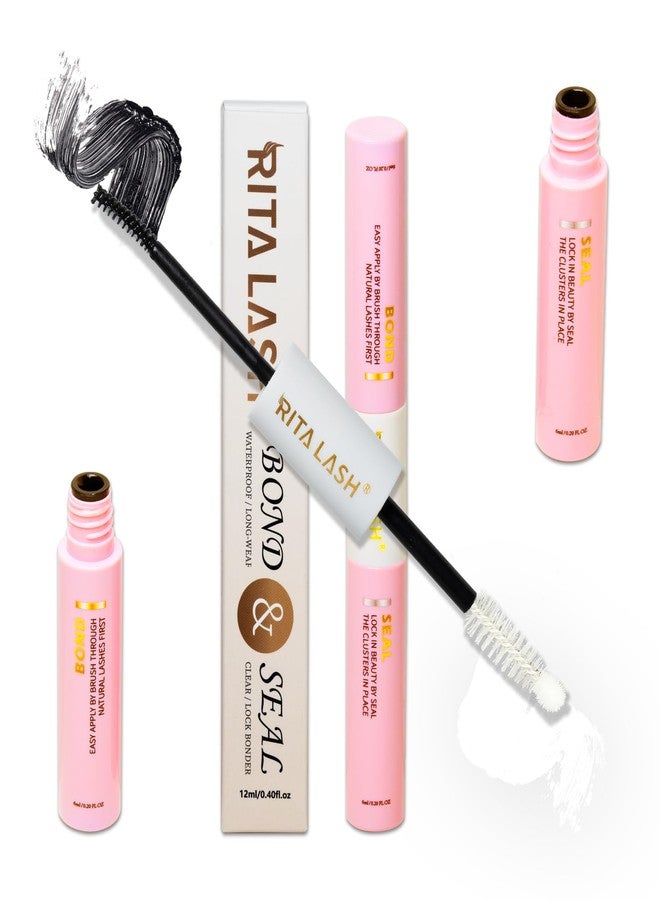 RITALASH Lash Bond and Seal Waterproof Lash Glue for Eyelash Clusters Long Lasting Eyelash Glue Lash Cluster Glue Lash Clusters Eyelash Extensions(12ML) - Image 1