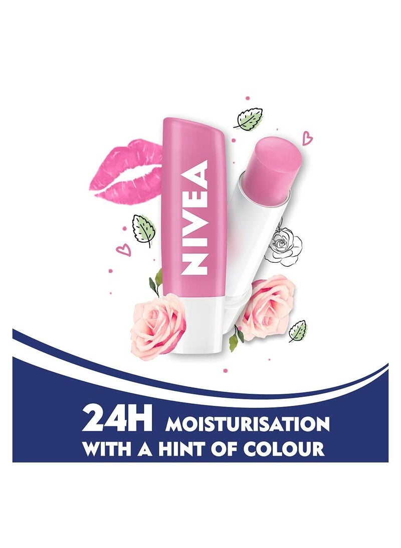 نيفيا مرطب الشفاه برائحة الورد الناعم  4.8G - Image 4