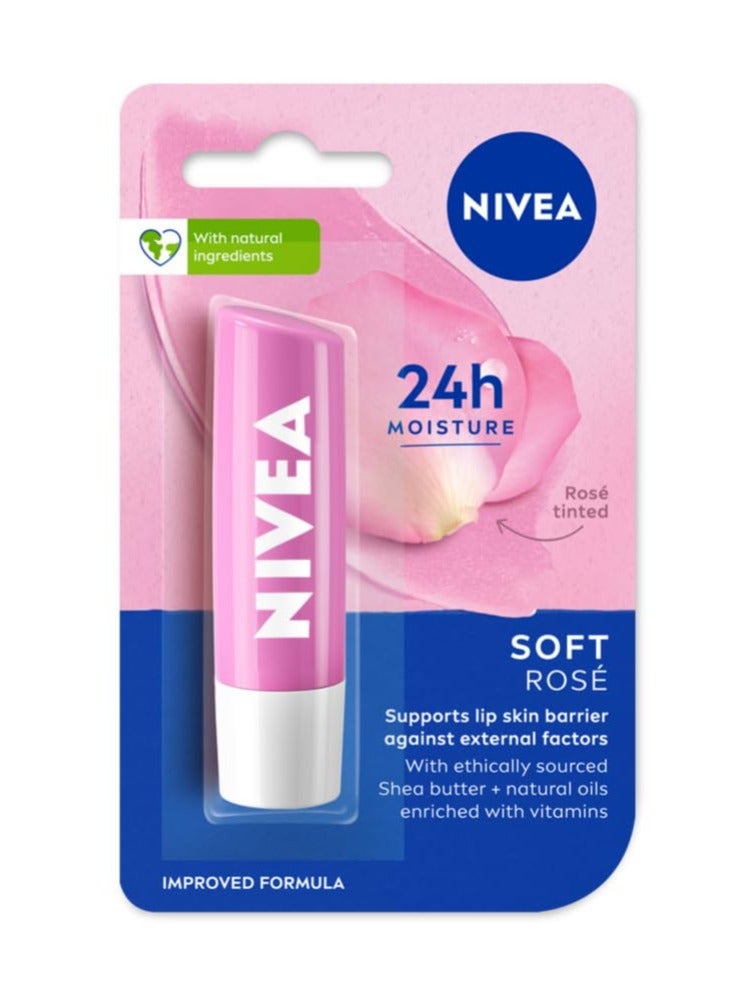 نيفيا مرطب الشفاه برائحة الورد الناعم  4.8G - Image 1