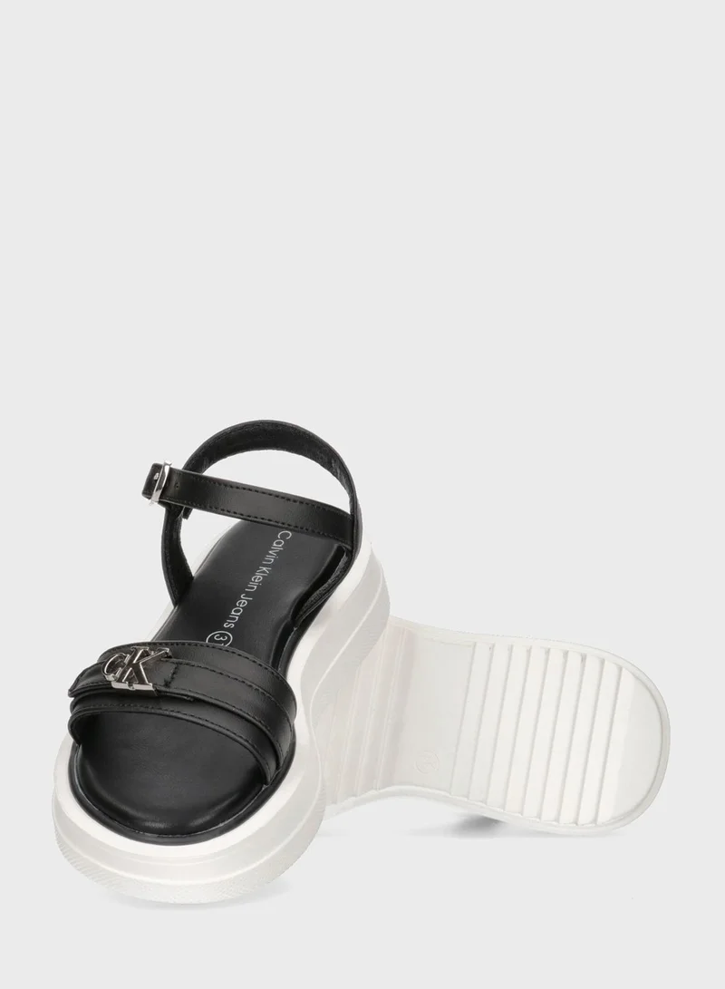 Calvin Klein Jeans Kids Buckle Sandal