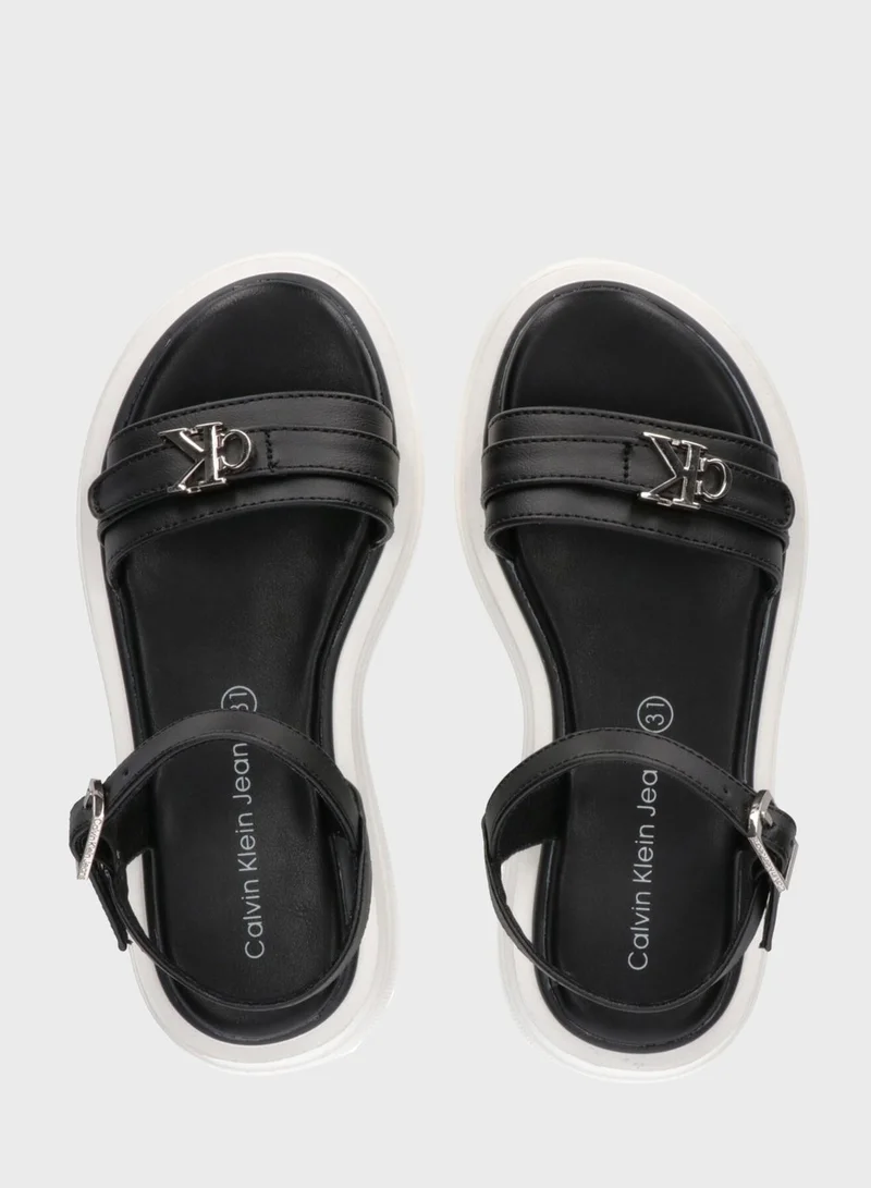 Calvin Klein Jeans Kids Buckle Sandal
