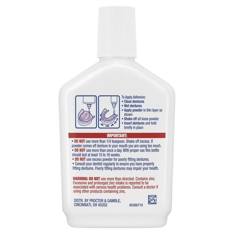 Fixodent Fixodent Extra Hold Denture Adhesive Powder, 2.7 Ounce (Pack of 4) - Image 4