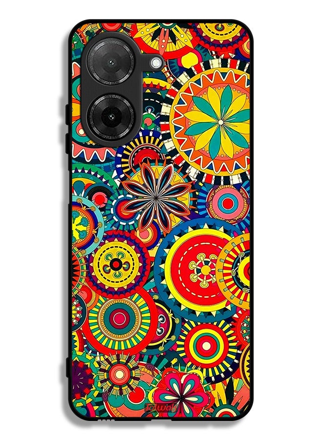 Tolwak Xiaomi Redmi A5 4G Protective Case Cover Colorful Mandala Pattern - Image 1