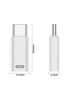 GNAFOTU 2 Pack USB-C Adapter for iPhone Cable, PD Fast Charging Type C Male Converter Compatible with iPhone 16/15 Series, iPad Air/Pro, NOT for Square Reader/Headphone/Microphone/Pencil (White)  - Image 2