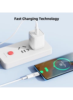 GNAFOTU 2 Pack USB-C Adapter for iPhone Cable, PD Fast Charging Type C Male Converter Compatible with iPhone 16/15 Series, iPad Air/Pro, NOT for Square Reader/Headphone/Microphone/Pencil (White)  - Image 3