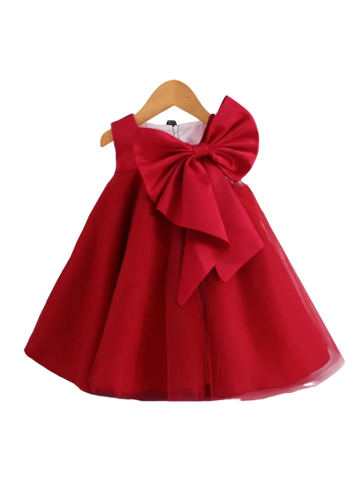 دىدانيالا D' Daniela - Big Bow Front Party Dress Red