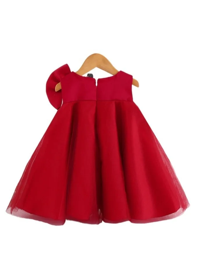 دىدانيالا D' Daniela - Big Bow Front Party Dress Red