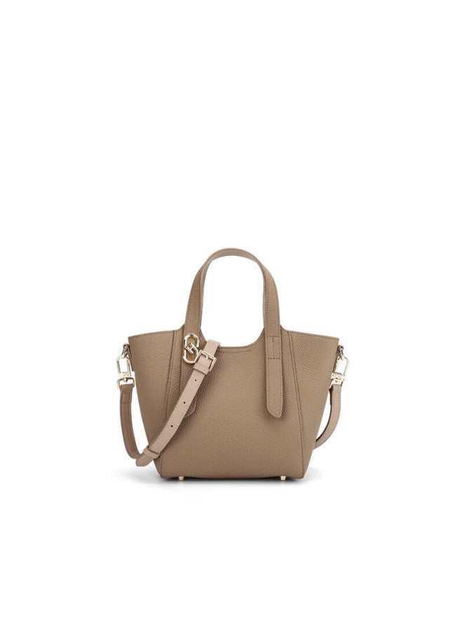 Hongu Honggu Leather Handbag For Women, Shoulder And Handheld Bag, Commuter Basket Bag, Crossbody Bucket Bag, Qixi Gift For Girlfriend - Image 4