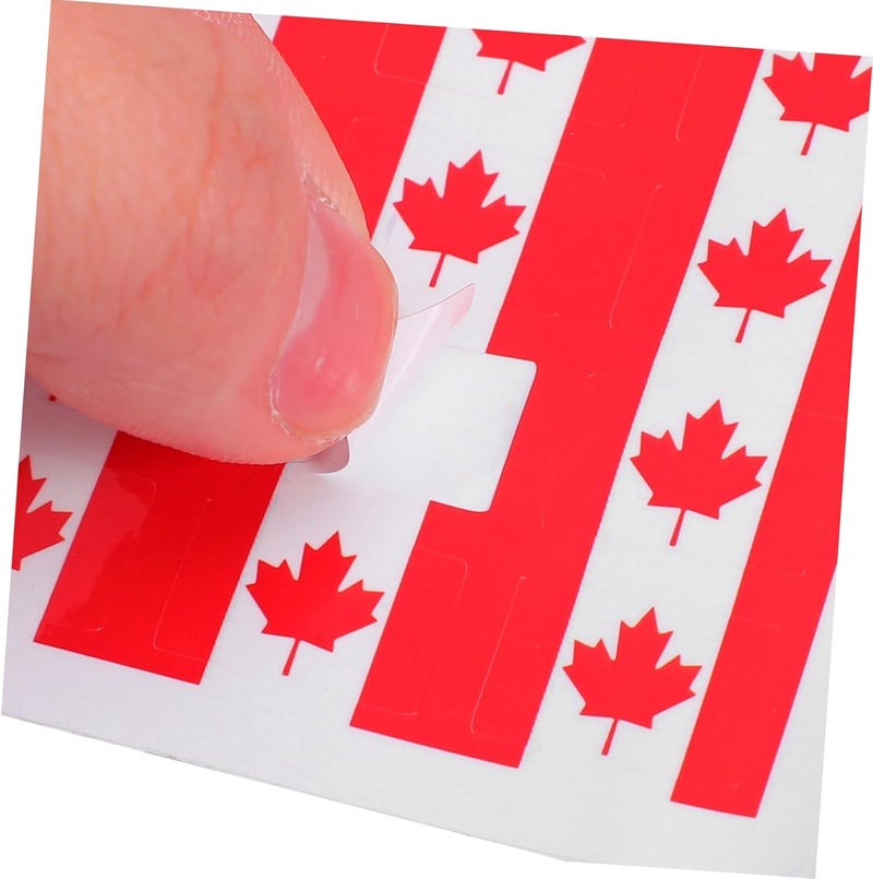260pcs Flag Stickers Maple Leaf Decals for Scrapbooking Journaling Crafting Decorating Portable Patriotic Labels for Car Laptop Photo Albums - Image 3
