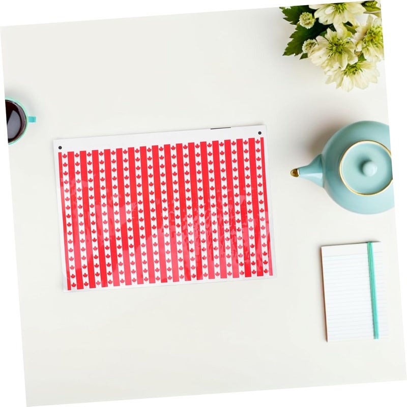 260pcs Flag Stickers Maple Leaf Decals for Scrapbooking Journaling Crafting Decorating Portable Patriotic Labels for Car Laptop Photo Albums - Image 5