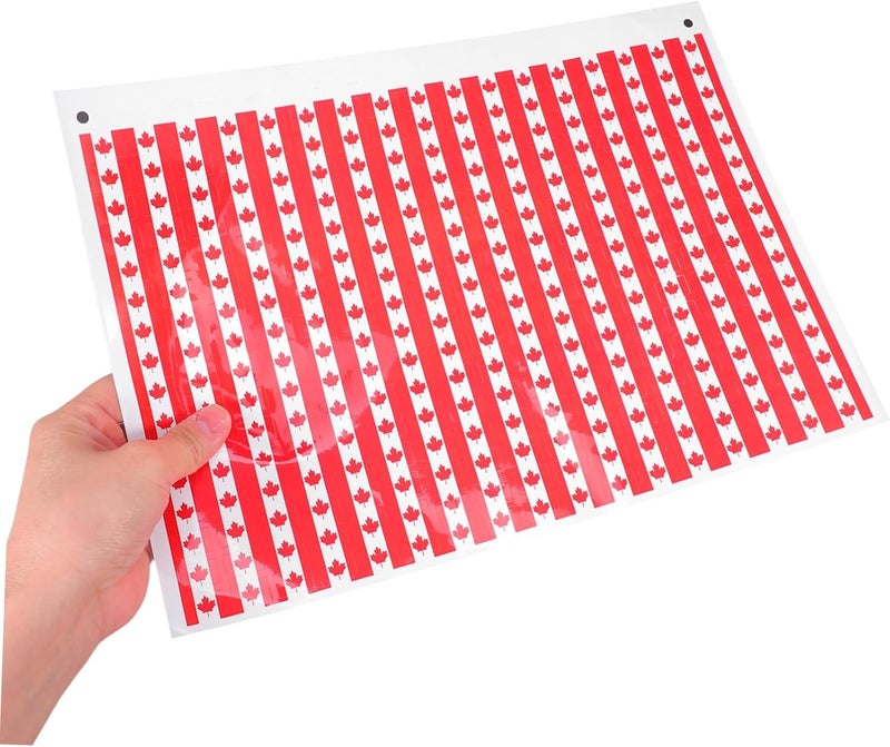 260pcs Flag Stickers Maple Leaf Decals for Scrapbooking Journaling Crafting Decorating Portable Patriotic Labels for Car Laptop Photo Albums - Image 4