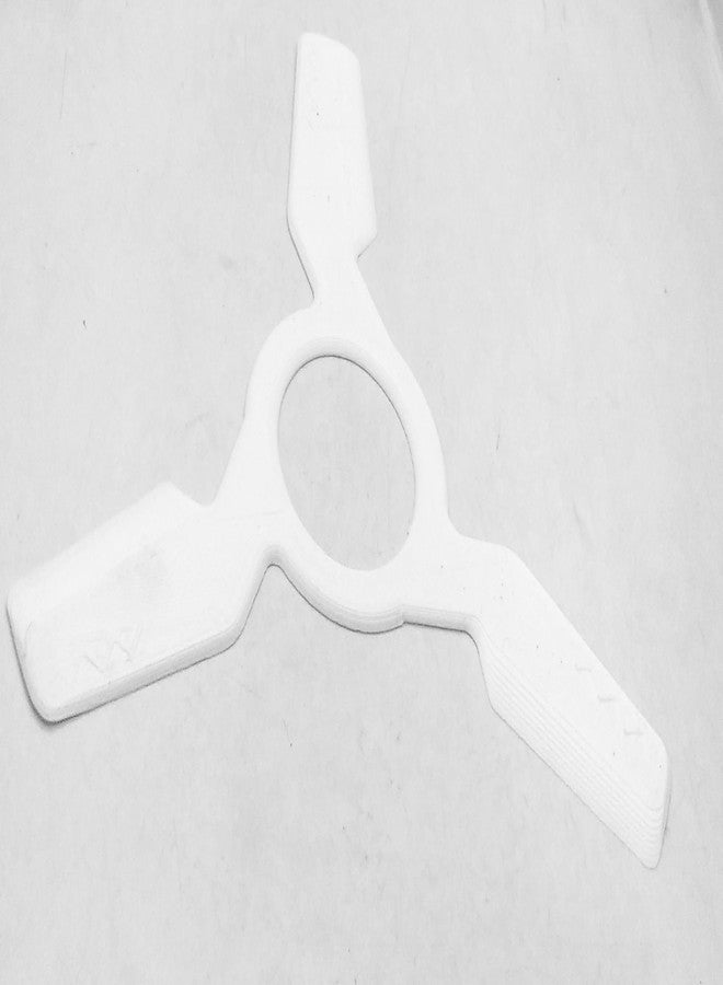 CERO ® 3D Printed Outdoor Trivenger Boomerang for Kids Fun & Skillful Throwing (White PLA Plastic) - Image 2