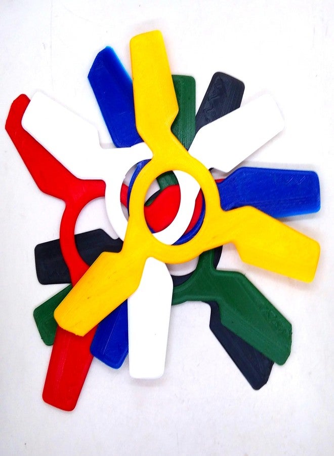 CERO ® 3D Printed Outdoor Trivenger Boomerang for Kids Fun & Skillful Throwing (White PLA Plastic) - Image 4