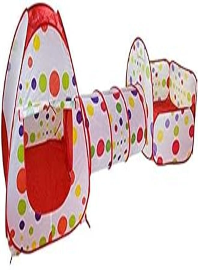 OR Children's Playful Toy Tunnel Pool 3Pcs/Set Tent Lodge Foldable Pool-Tube-Teepee baby Play Tent House Infant Kids Crawling Pipeline Tunnel Game Play Tent Ocean ball Pool