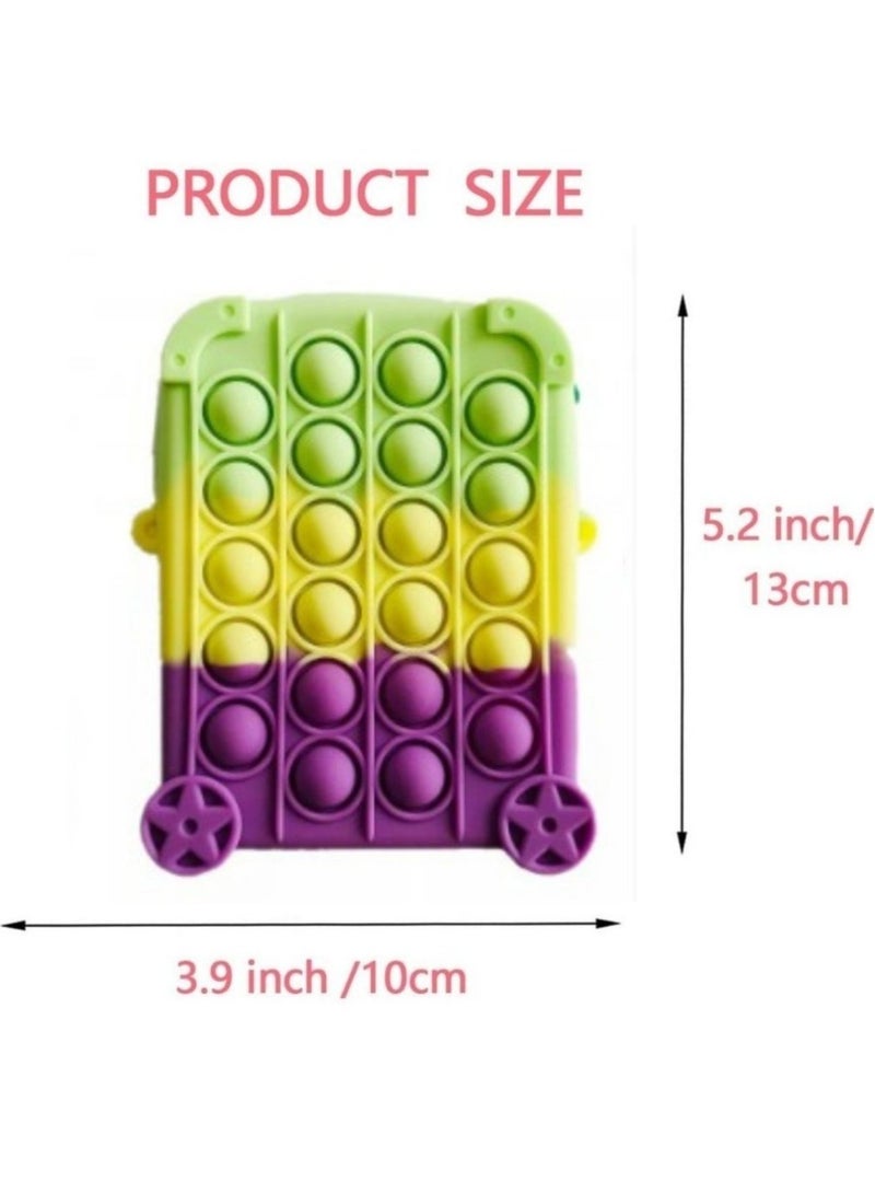 Prime by javaudan Pop It Wallet Cute Kawaii Fidget Sensory Educational Relieve Anti Stress Adult Kid Holiday Silicone Toy Gift Crossbody Toy Bag For Kids - Image 2