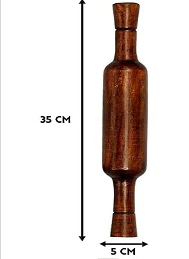 Ateer Wood Chakla Belan Roti Maker for Home & Kitchen Wood Chakla Belan Chapati Maker Roti Roller Rolling Pin & Board - Image 2