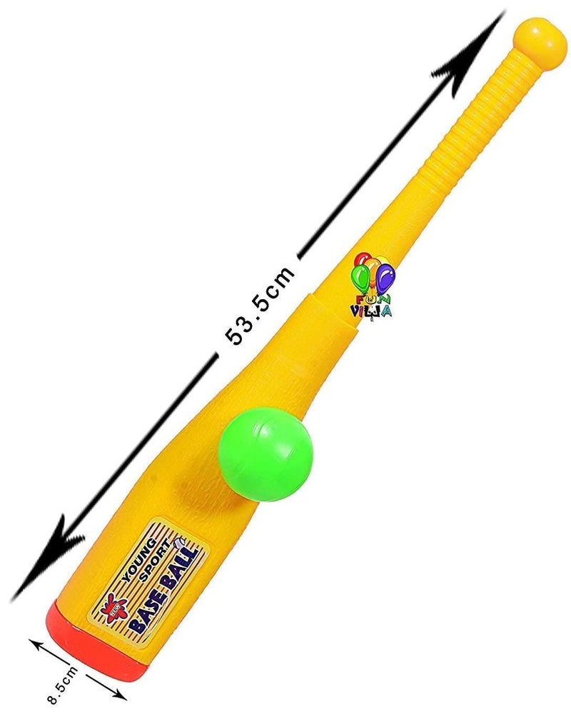 Goyal's Goyals Automatic Plastic Pitcher Power Shot Base Ball Game Unbreakable Includes 1 Bat 3 Balls For Age 3 Years & Above - Red & Yellow - Image 5