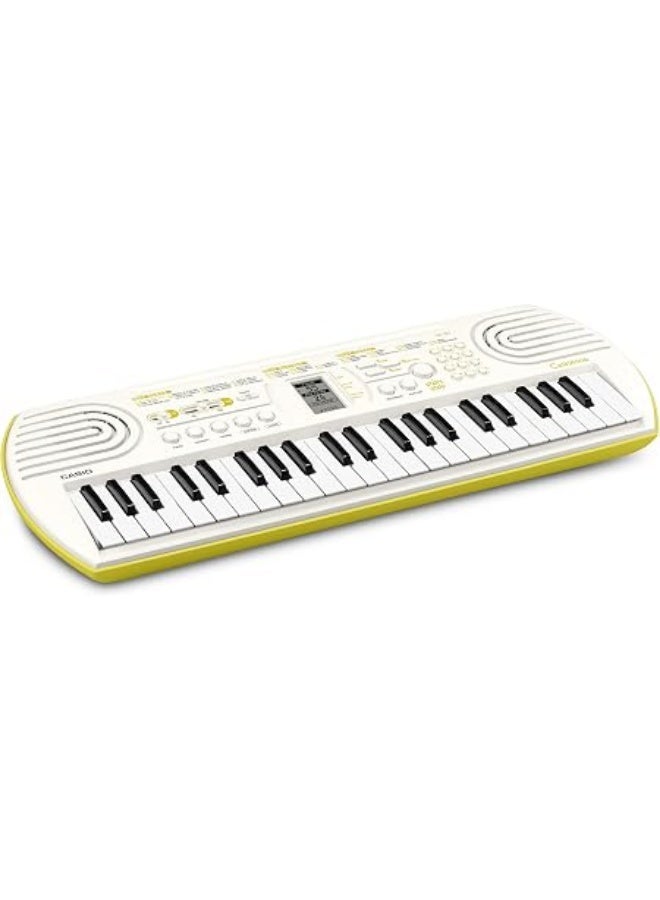 كاسيو لوحة مفاتيح صغيرة Casiotone SA-80 بأصوات بيانو، لون أبيض (44 مفتاحاً) - Image 1