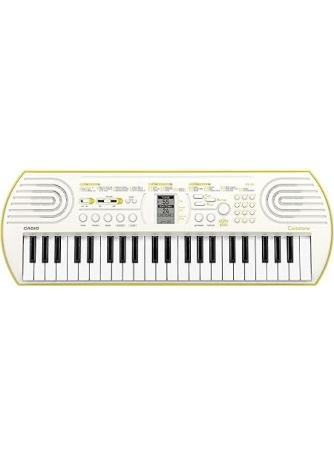 كاسيو لوحة مفاتيح صغيرة Casiotone SA-80 بأصوات بيانو، لون أبيض (44 مفتاحاً) - Image 3