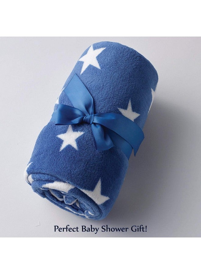 Baby Essentials Plush Fleece Throw and Receiving Baby Blankets for Boys and Girls 30x36 (Blue Dino) - Image 4