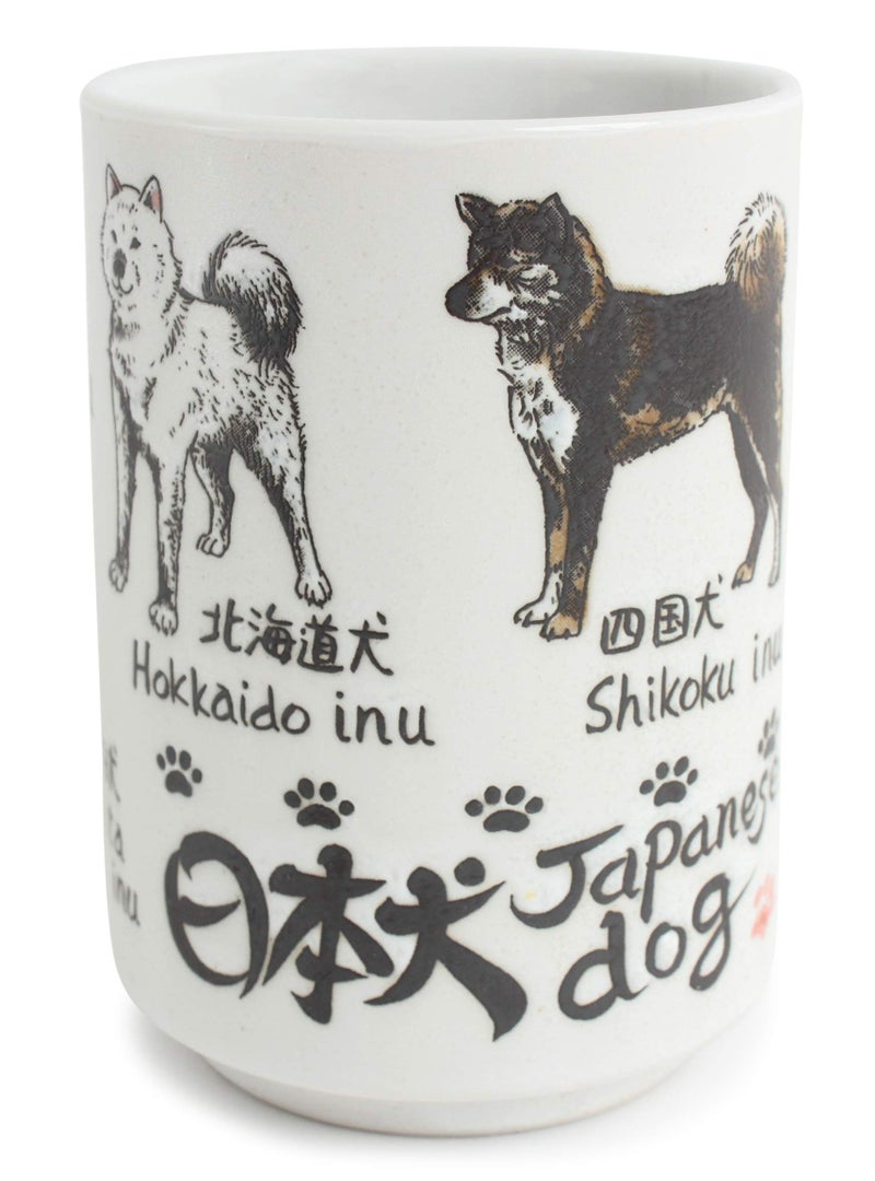 Mino ware Japanese Ceramics Sushi Yunomi Chawan Tea Cup Japanese Dog made in Japan Japan Import YAY079