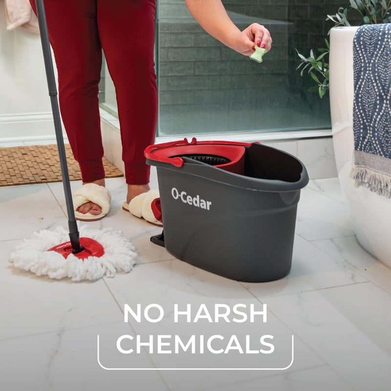 o cedar O-Cedar PACS Hard Floor Cleaner, Crisp Citrus Scent 10 Count (1-Pack) | Made with Naturally-Derived Ingredients | Safe to Use on All Hard Floors | Perfect for Mop Buckets - Image 5