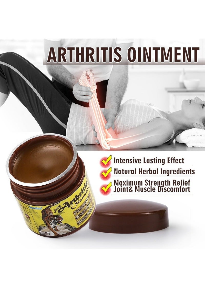 Sumifun - Arthritis Treatment Ointment, Portable Quick Relief Herbal Extract Red Tiger Plaster For Joint Pain, Tiger Balm Arthritis Pain Relief Cream For Muscle Joints Shoulder Lumbar Knee Pain, (1pc, 20g) - Image 1